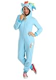 Fun Costumes Adult My Little Pony Union Suit Costume for Women - My Little Pony Cosplay Jumpsuit - Ideal for Halloween - Medium - Blue