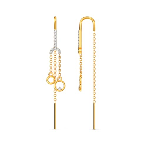 Image of Joyalukkas 22k (916) Purity BIS Certified Sui Daga Gold Earrings For Women