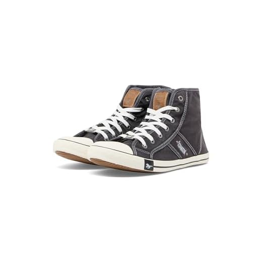 Mustang Booty 1099-502 Damen Sneaker, Schwarz, 37