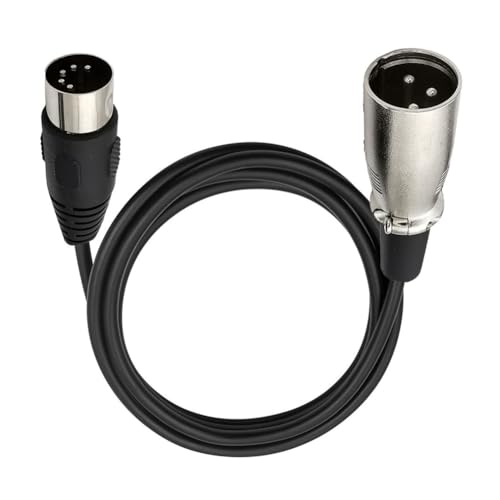 Uplinkzy DIN 5 �s�� - XLR 3 �s�� �I�[�f�B�I �P�[�u�� (MIDI �܂��� XLR DIN 5P �I�X - XLR �I�X�t���y��܂��̓P�[�u���ɓK��)