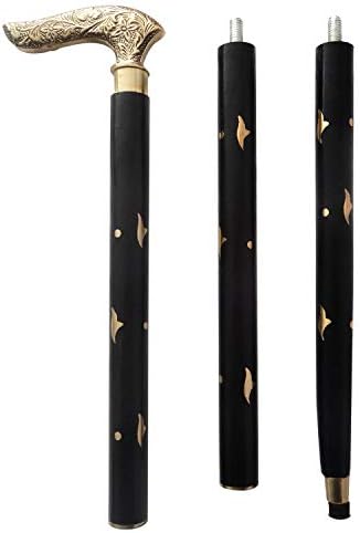 WhopperIndia Folding Cane - Foldable Walking Cane for Men, Women - Fold-up, Collapsible, Lightweight, Adjustable, Portable Hand Walking Stick