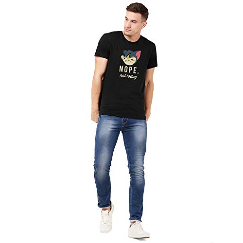 Image of Free Authority Tom & Jerry Printed Regular Fit White Cotton Men's T-Shirt