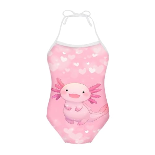 Image of Girls One Piece Swimsuit Summer Quick Dry Beach Sport Bathing Suit Halter Strap 1-10 Little Kids Toddler Swimwear