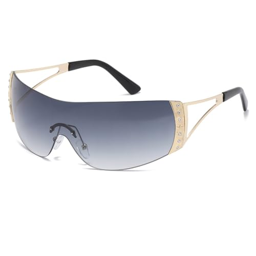 Lunettes de soleil vintage pour éviter l'éblouissement solaire design enveloppant punk