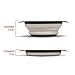 Glad Collapsible Colander Strainer - 2L | Small Pasta Drainer for Kitchen, Vegetables, and Fruit | Round Plastic Foldable Draining Basket for Easy Storage