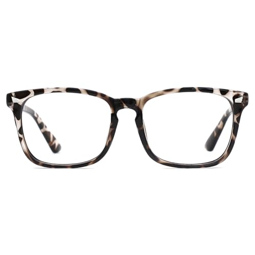 Image of TIJN Blue Light Blocking Glasses for Women Men Square Frame Nerd Eyeglasses Anti Blue Ray Computer Screen Glasses