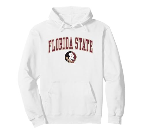 Florida State Seminoles Arch Over White Officially Licensed Pullover Hoodie
