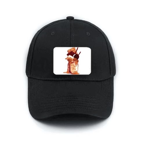 Casquette de baseball réglable contre le soleil chapeau noir confortable Biscuits Chote
