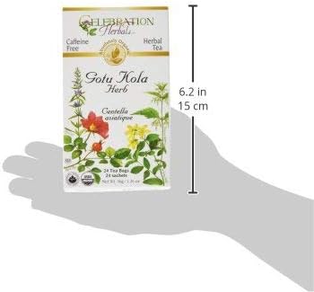 Miniatura 5 de celebration herbals Gotu Kola Té Orgánico 24bolsa 002pound