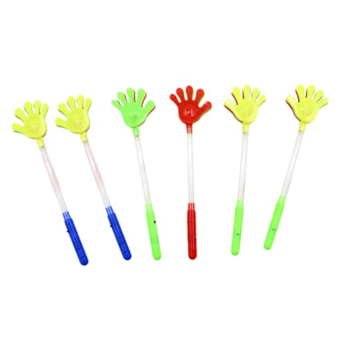 YARNOW 6piezas Palos Luminosos De Plástico para Fiestas Silbatos Animación Ruidosos y Divertidos para Celebraciones Cotillón Fin De Año Colores Aleatorios