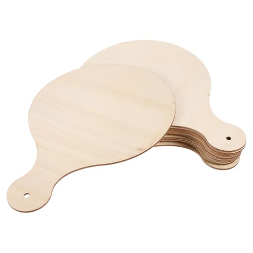 SUPVOX 15 Mini Taglieri in Legno Grezzo 23x16 Cm per Salumi e Formaggi – Palette Rotonde Vuote per Decorazioni Fai da Te – Set Artigianale Creativo per Cucina e Presentazioni Originali