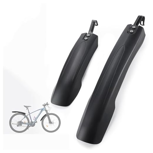 YSNFDN Guardabarros de Bicicleta para Merida eBig Tour 400, Cubierta Completa Espesa Widen Guardabarros Delantero y Trasero de Bicicleta, Salpicaduras para 26-29″