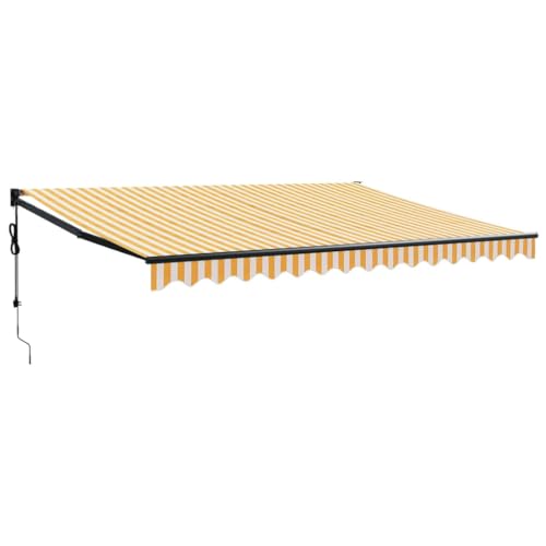 Toldo eléctrico con manivela amarillo y W 4,5 x 3 m, 3154509