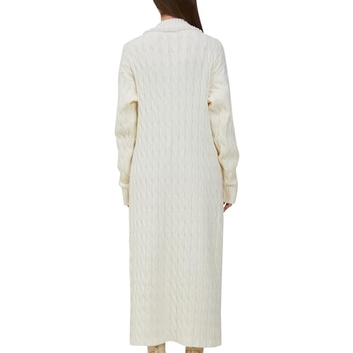 Aperlamiri Cardigan Sweater for Women Trendy Front Drape Oversized Long Cardigan Pearl Trimmed Casual Lounge Wear2