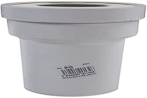 SOMATHERM FOR YOU Pipe courte droite plastique blanc D100m avec joint à lèvre néoprène Cover