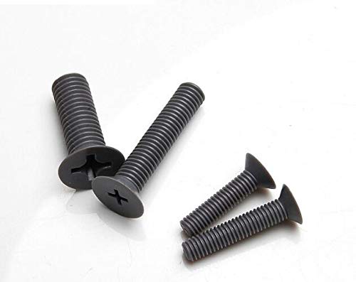 5pcs M8 cross countersunk head screw plastic phillips screws antiseptic acid and alkali resistant PVC bolts bolt 12-50mm length - (Size: M8x12mm)