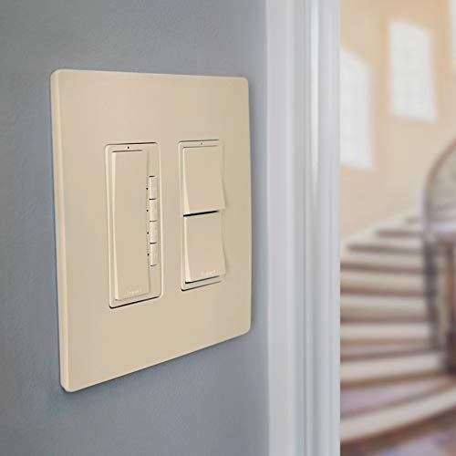 Legrand Radiant Screwless Wall Plates For Decorator Rocker Outlets, 2-Gang, Light Almond, Rwp262Lacc6 #TOP3