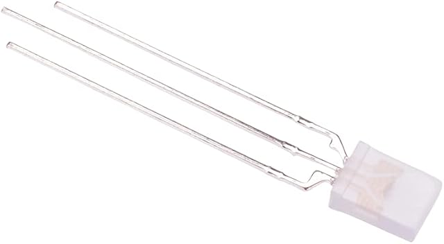 10 x Red/Green Bi-Colour 2 x 5mm Rectangular Diffused LED 120° Common Cathode