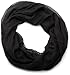 Produktbild styleBREAKER leichter unifarbener Loop Schlauchschal, Sommerschal seidig, Halstuch Unisex einfarbig 01016076, Farbe:Schwarz