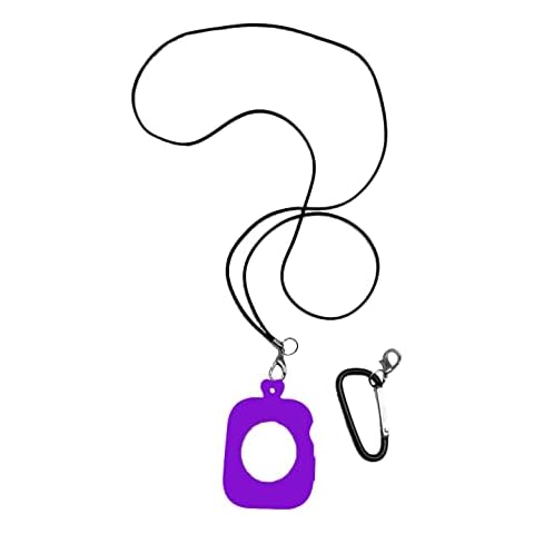 Necklace Adapter Pendant Silicone Case Cover Replacement Compatible with Apple Watch iWatch Pendant Series for iWatch Series 6/5/4/SE (44mm/42mm, Purple) Cover