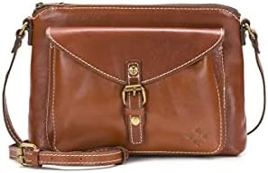 Patricia Nash | Avellino Leather Crossbody Bag | Women's Crossbody Purse | Leather Crossbody, Tan