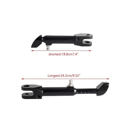 Béquille réglable en aluminium noir pour S1000RR - 6