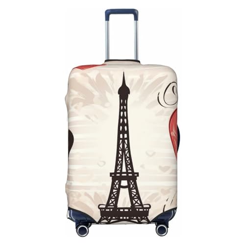 Housse valise extensible Tour Eiffel protection anti-rayure bagage soute L