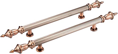 Poignée de porte en bronze en H robuste pour porte coulissante en verre et entrée