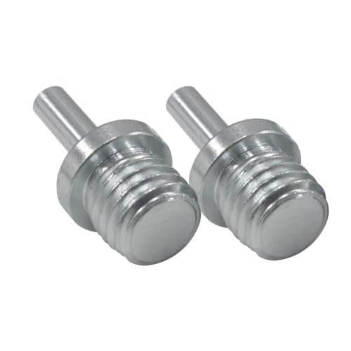 Image of 2 Pcs Round Head 5 /8 inch-11 Male Thread to 1 /4 inch Hex Shank Drill Adapter, Drill Adapter for Drills, Drill Press and Die Grinders