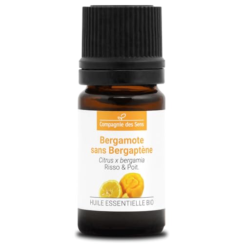 BERGAMOTA SIN BERGAPTENO - 5 mL - Aceite Esencial Orgánico de Calidad Superior - 100% Puro, Natural, Quimiotipado y Certificado AB