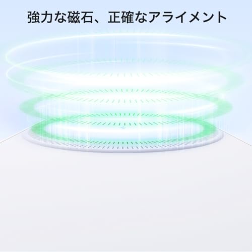 iVANKY ワイヤレス充電器 3 in 1 (Foldable 3-in-1) MagSafe 用 マグネット Wireless Charging Station 折りたたみ式 マグネット式急速充電 iPhone 用 16/15/14/13/12シリーズ iWatch Ultra2/Ultra/SE AirPods 用 4/3/Pro/Pro2対応（シアン） (クリーム)