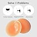 Majurphy Silicone Butt Pads for Flat Butt -Adhesive Reusable Non-Slip Buttock Hip Padding for Flat Buttocks| Skin Tone | 1 Pair, Size L