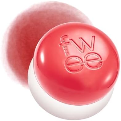 fwee Lip&Cheek Blurry Pudding Pot | Airbrushed Blush & Lip, Buildable & High Pigment, Long-lasting, Lightweight, Natural Soft Matte Finish, Satin Finish Blurring Blush - Girls (Coral Red) | 0.17 oz