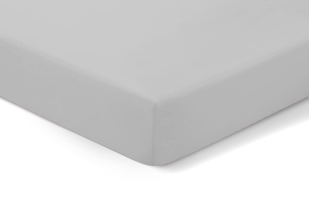 Amigozone Silver Grey 2 X Pollyotton Cot Bed Fitted Sheet (, (Cot 60 X 120Cm))