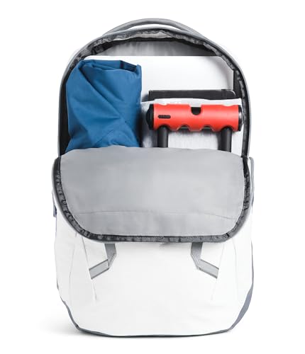 Image of The North Face Women's Vault Everyday Laptop Backpack - Commuter Travel Bag, Water-Repellent, Spacious Main Compartment, TNF White Metallic Melange /Mid Grey-NPF, One Size