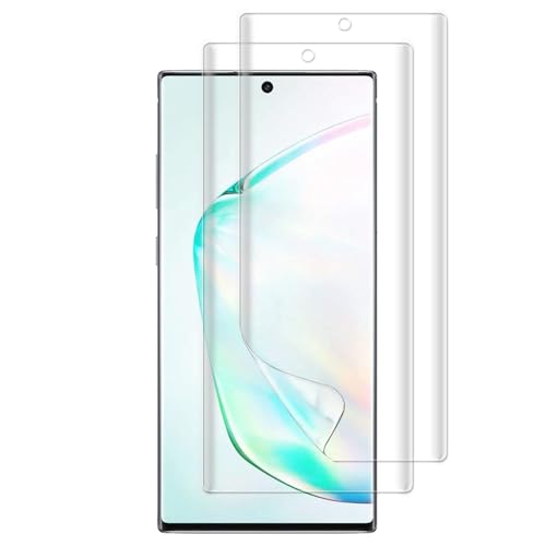 UZWZW 2 Pack Screen Protector For Samsung Galaxy Note 10 Plus 5G / 4G (6.8 inches) (Not Glass), Flexible Soft TPU Film