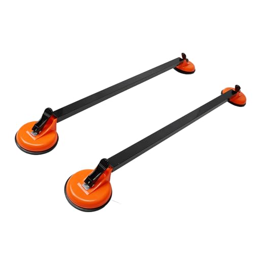 Barres Transversales Universelles pour Galerie de Toit de Voiture, 92 Cm, Fixation par Ventouse en Acier avec Système de Fixation sécurisé Réglable