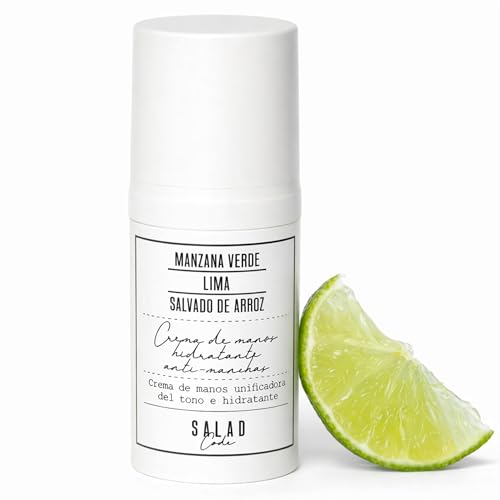 SALAD CODE Crema de Manos Antiedad y Antimanchas con AHA de Frutas y Karité – 99,36% Ingredientes Naturales – Crema Reparadora, Hidratante y Regeneradora para Manos Secas y Manchas