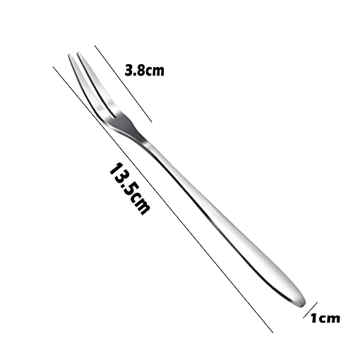 XFLYP 10 Pezzi Forchette Set, Forchetta Frutta in