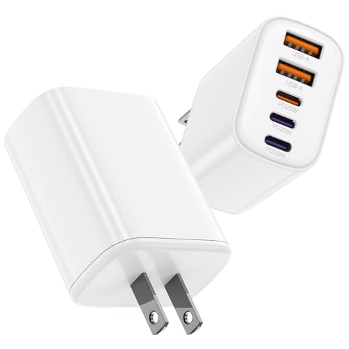 5 Port USB C Fast Charger Block, 40W Type C Wall Charging Plug, 3 USB C/2 USB A Multi Power Adapter Brick Cube Box for Apple iPhone 17 Pro Max/17 Air/16 Pro Max/16 Pro/15 Plus/15/14/13 Pro/12 Mini/11