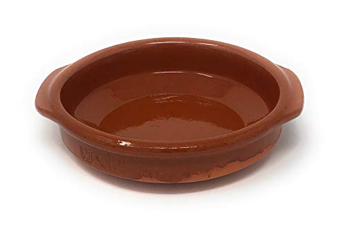 Preisvergleich Produktbild Cazuela, traditionel, flach, braun 16 cm