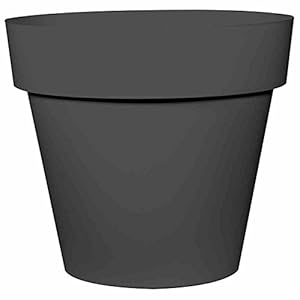 Euro 3 Plast Pflanzkübel MITU Pac mit Loch, anthrazit 100 cm