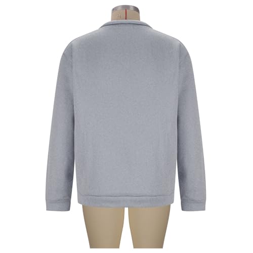 Quarter Zipper Sweatshirts for Men Sweater Casual Lightweight Sweatshirts Men Active Long Sleeve Stand Collar Clothes4