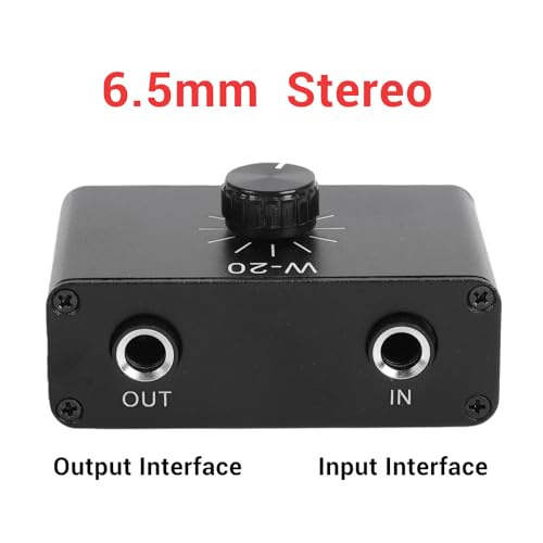 Atenuador de Volumen Line ciciglow, Controlador de Volumen Pasivo de 6,35 mm (1/4") para Micrófono Dinámico e Instrumentos, Caja de Aluminio miniatura 4