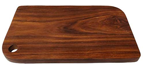 Harshita Furniture Sheesham Wood Chopping Board with Handle for Kitchen Wooden Double Sided Vegetable Chopping Board – (15 x 8 Inch, Brown) at Rs. 950