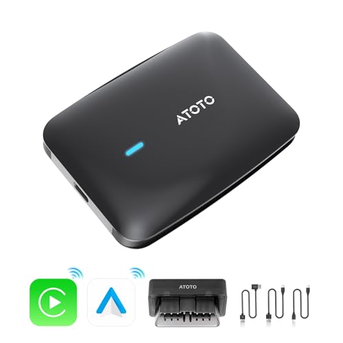 AI Box CarPlay with Bluetooth OBD2 Scnaner，2025 Upgrade Wireless ...