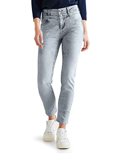 Street One Damen A376058 Jeanshose, Light Grey Bleach, 26W / 28L EU