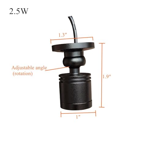 Image of 1.5W /2.5W Small LED Spot Light,5V Mini Spotlight with Dimmer and USB Power Plug,Closet Spotlight for Plants Jewelry Showcase Model Display Shelves (Cold White, 2.5W)