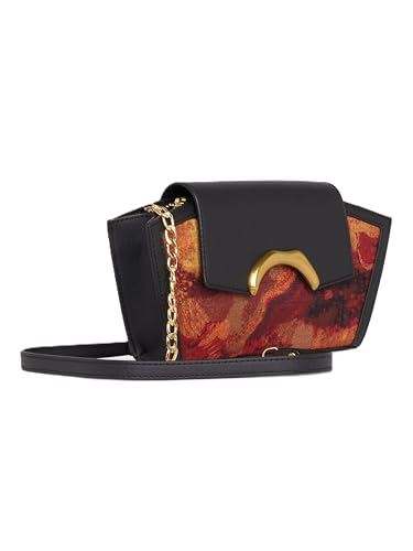 Image of ZOUK Women's Zareen Clutch Bag with Detachable Sling Strap | Vegan Leather | Wedding, Party, Formal