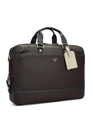 Image of Da Milano Leather Laptop Bag for Men & for Women - Fits Upto 15 inch Laptop